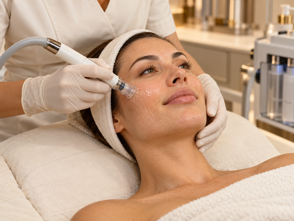 Skin hydrafacial behandeling